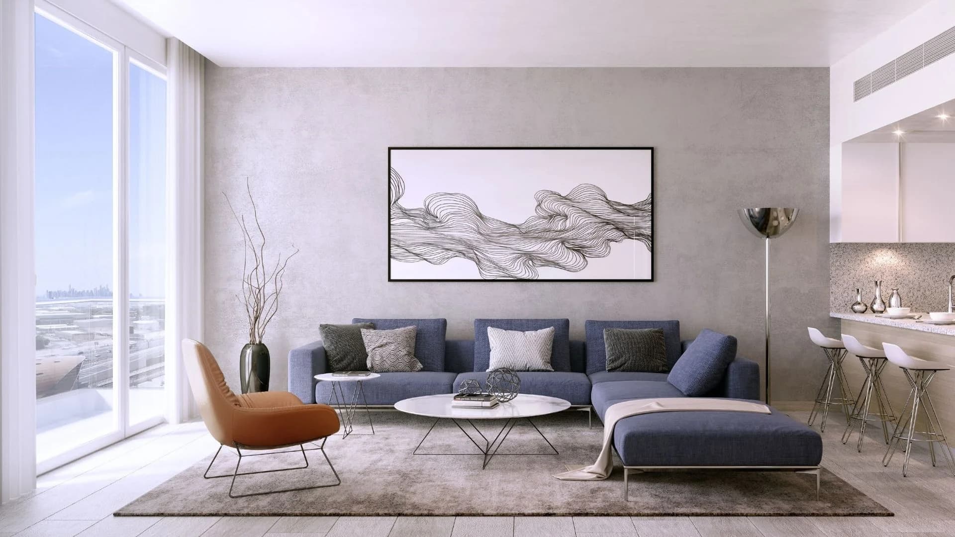 Azizi Lina elegant interior living spaces with premium finishes and modern design