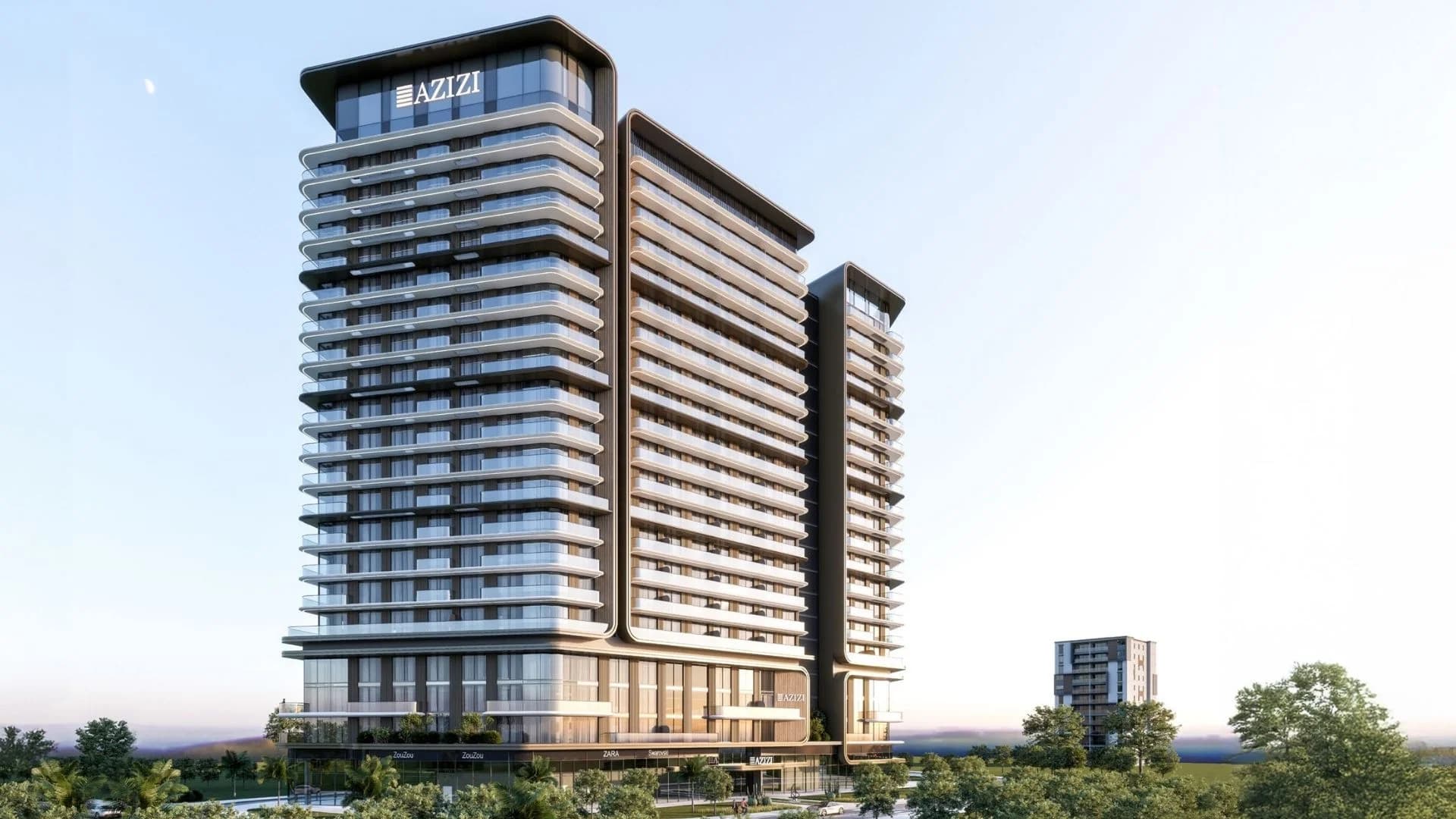 Azizi Lina final development view showcasing completed project features and amenities